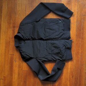 Lululemon Non-stop Bomber Jacket, Reversible, black, size 4